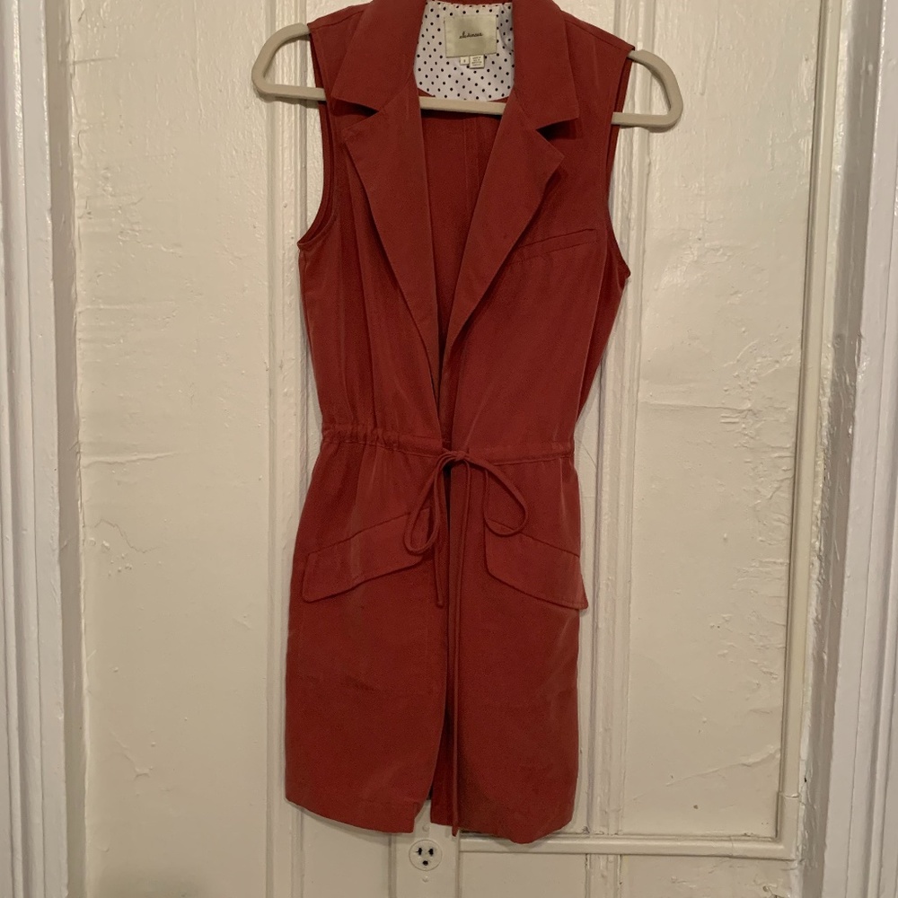 Anthropologie Dusty Rose Vest